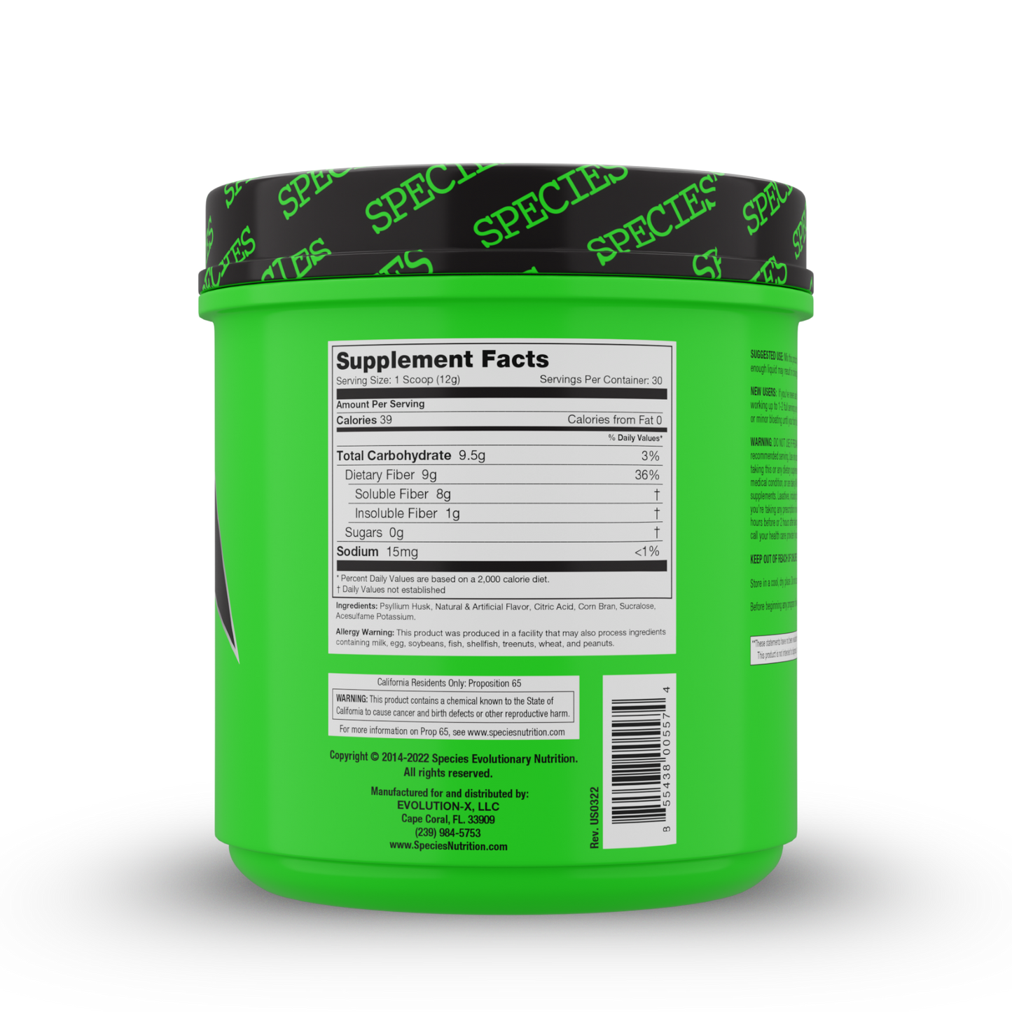Fiberlyze Fruit Punch - Back