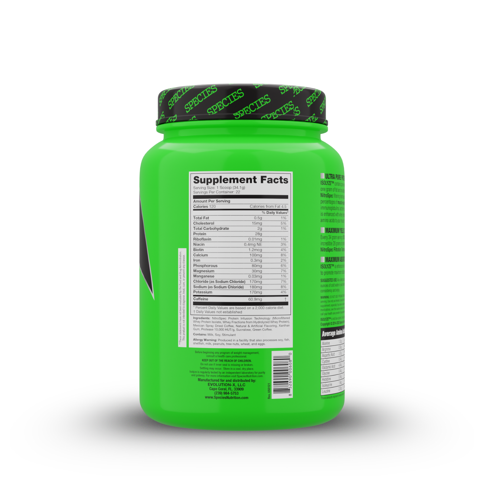 Isolyze 22 Serve Coffee - Back