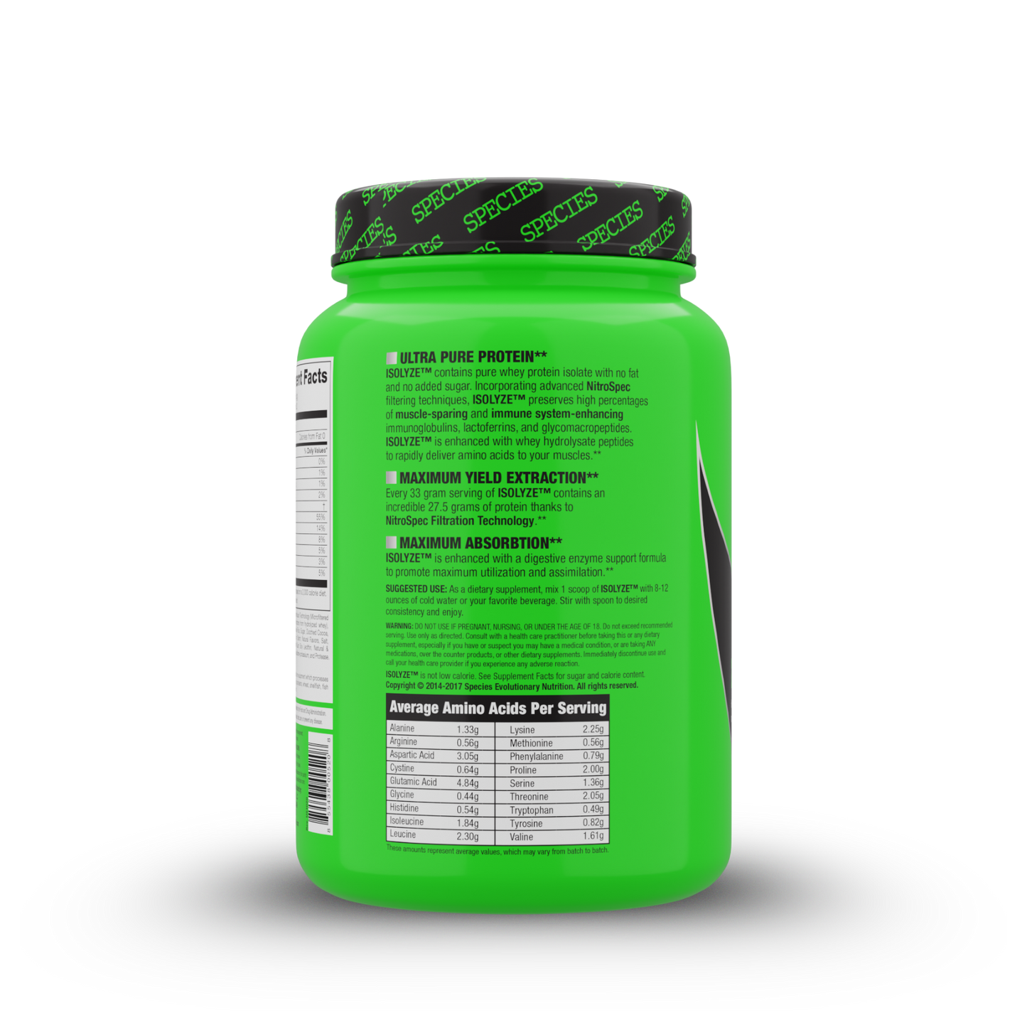 Isolyze 22 Serve Cookies & Cream - Side