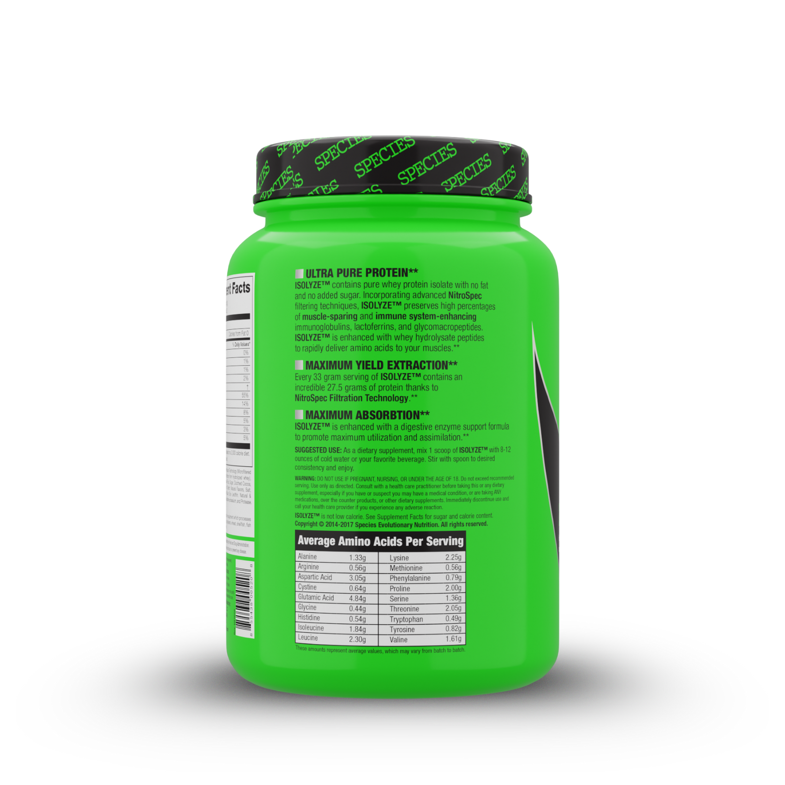 Isolyze 22 Serve Cookies & Cream - Side