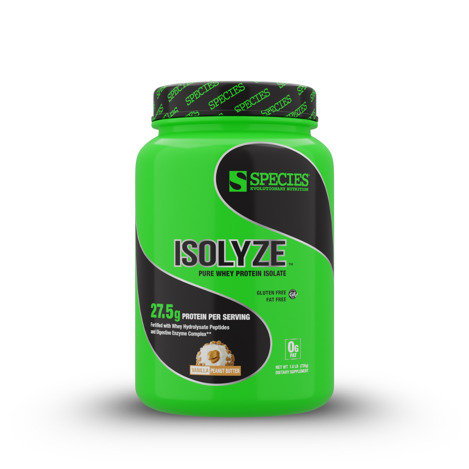 Isolyze 22 Serve Vanilla Peanut Butter - Front