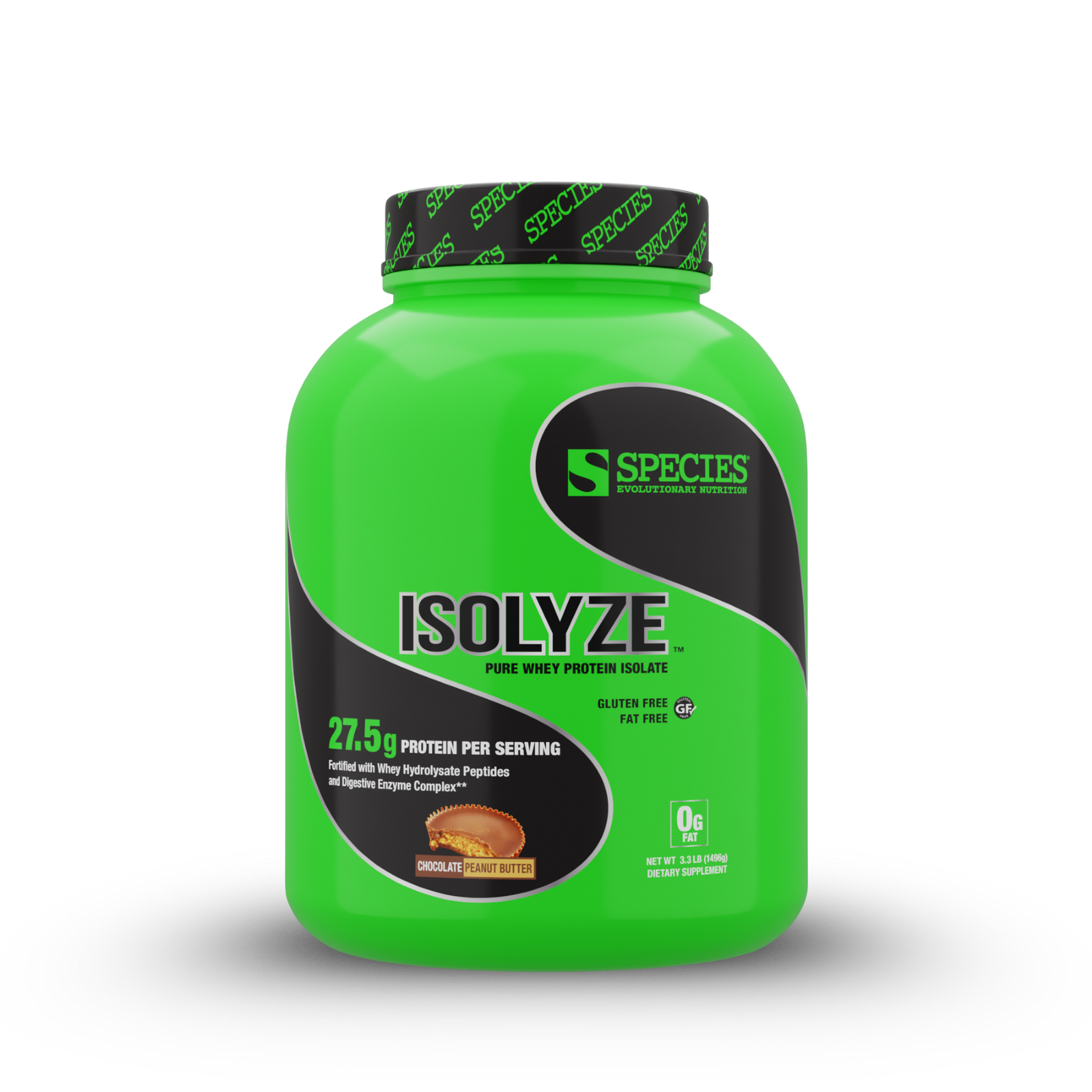 Isolyze 44 Serve Chocolate Peanut Butter - Front