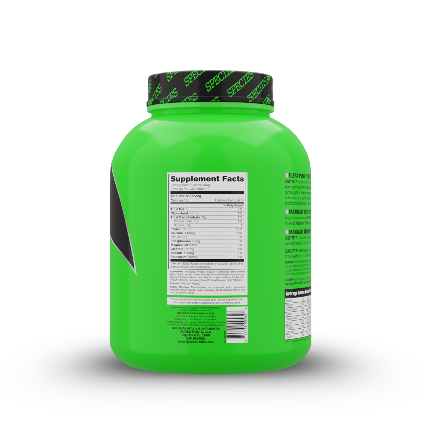 Isolyze 44 Serve Cinnamon Donut - Back