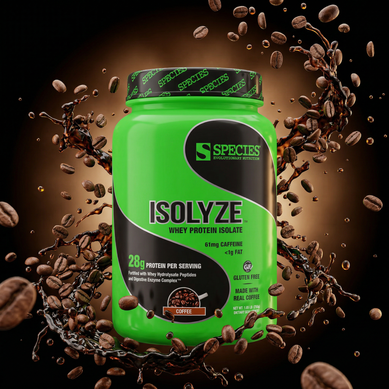 Isolyze 22 Serve Coffee - Hero Dark