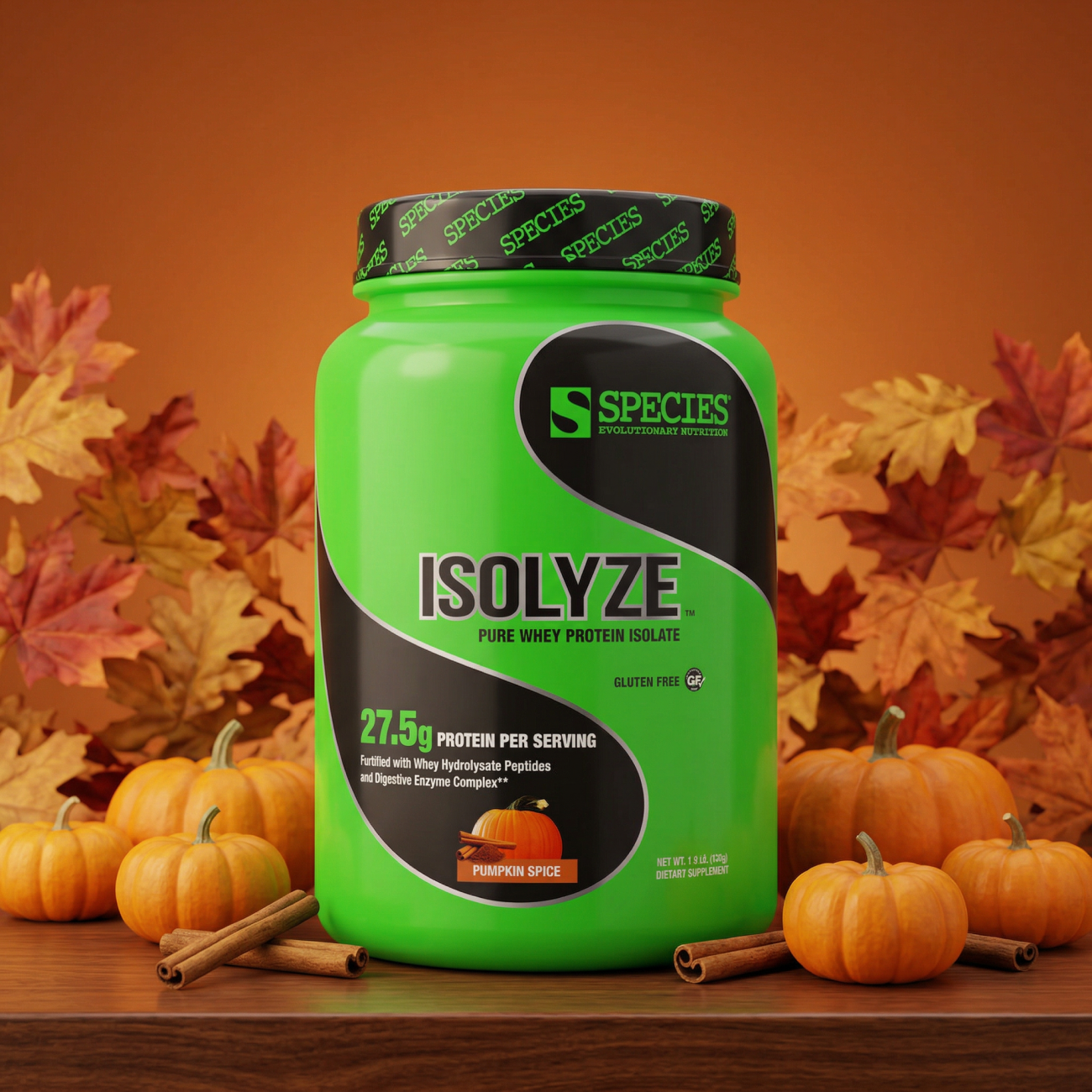 Isolyze 22 Serve Pumpkin Spice - Hero Dark