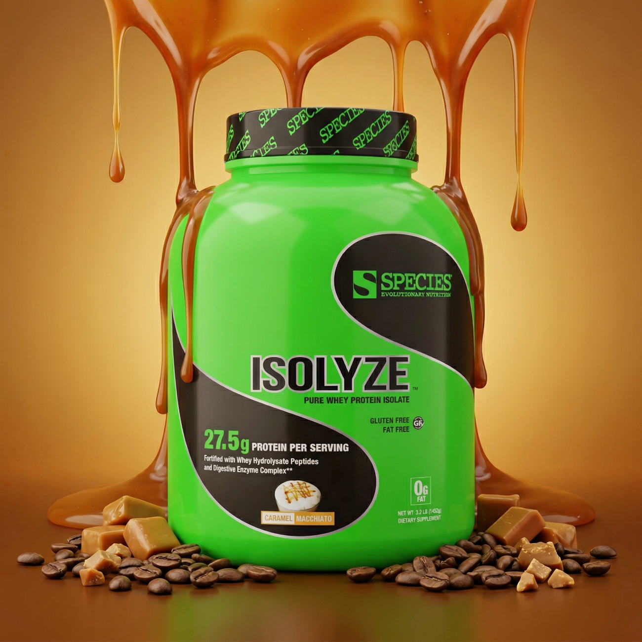 Isolyze 44 Serve Caramel Macchiato - Hero Dark