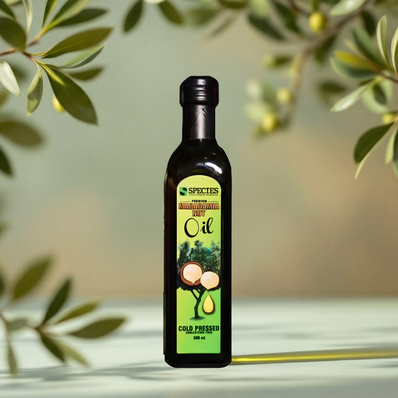 Macadamia Nut Oil - Supplement Facts Alt