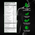 V-Mineralyze Supplement Facts: serving size 10 capsules, 30 servings per bottle, nutrient amounts, other ingredients, and allergen warning